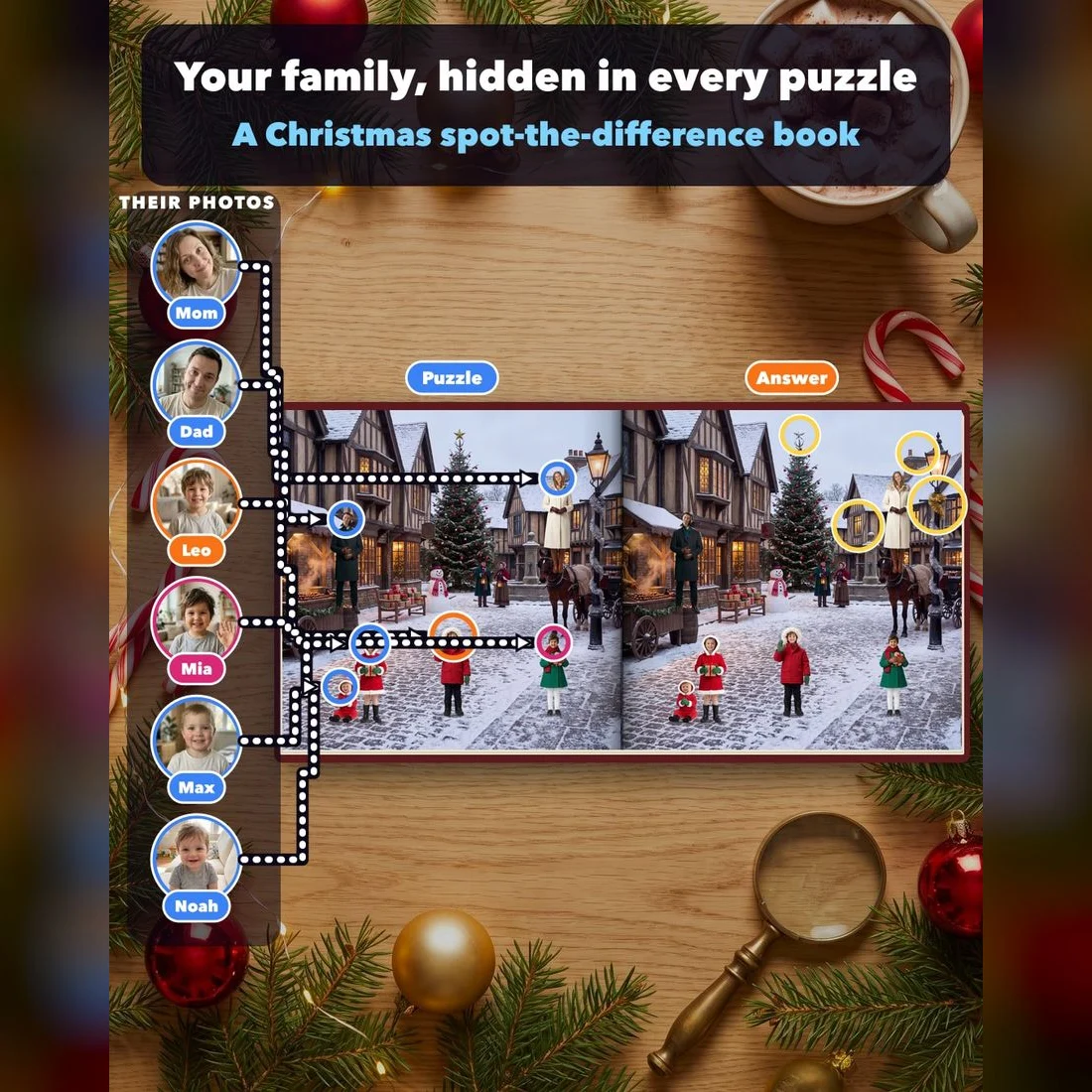 A Very Merry Search personalized storybook cover