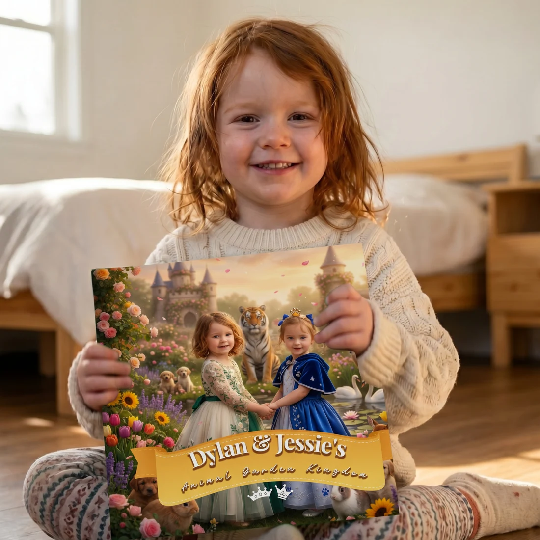 Animal Garden Kingdom personalized storybook cover