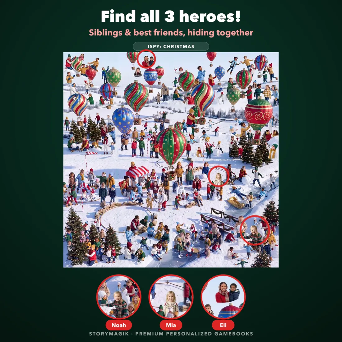 iSpy: Christmas personalized storybook cover