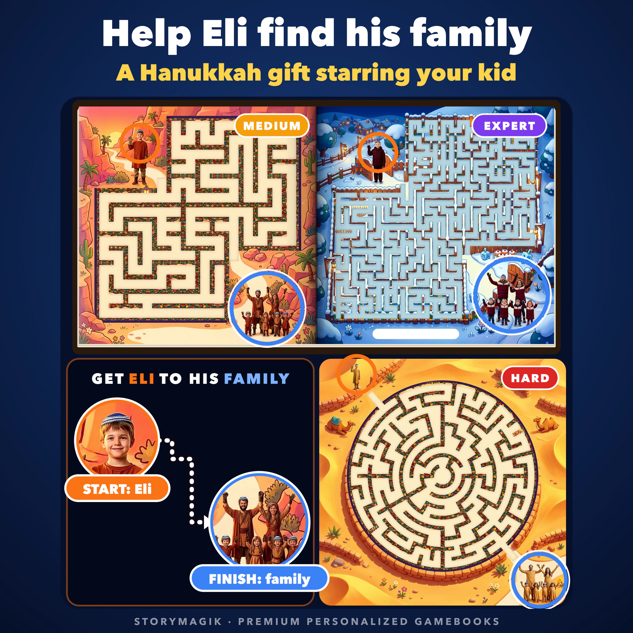 Mazes of Light: Hanukkah in Nature's Parks personalized storybook cover