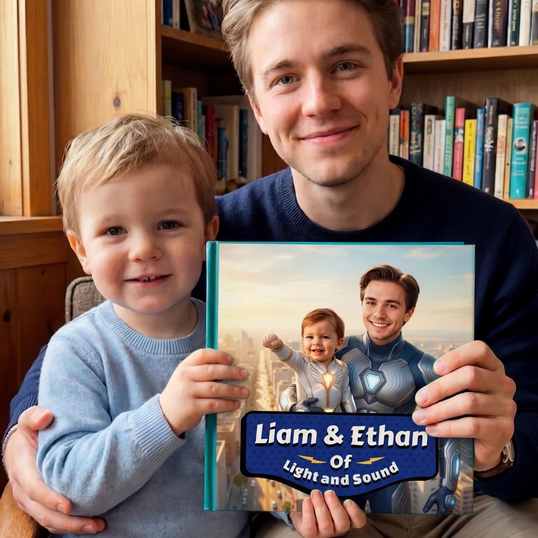 Of Light and Sound personalized storybook cover