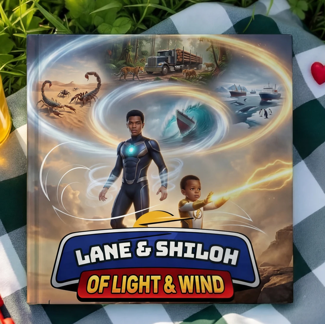 Of Light and Wind personalized storybook cover
