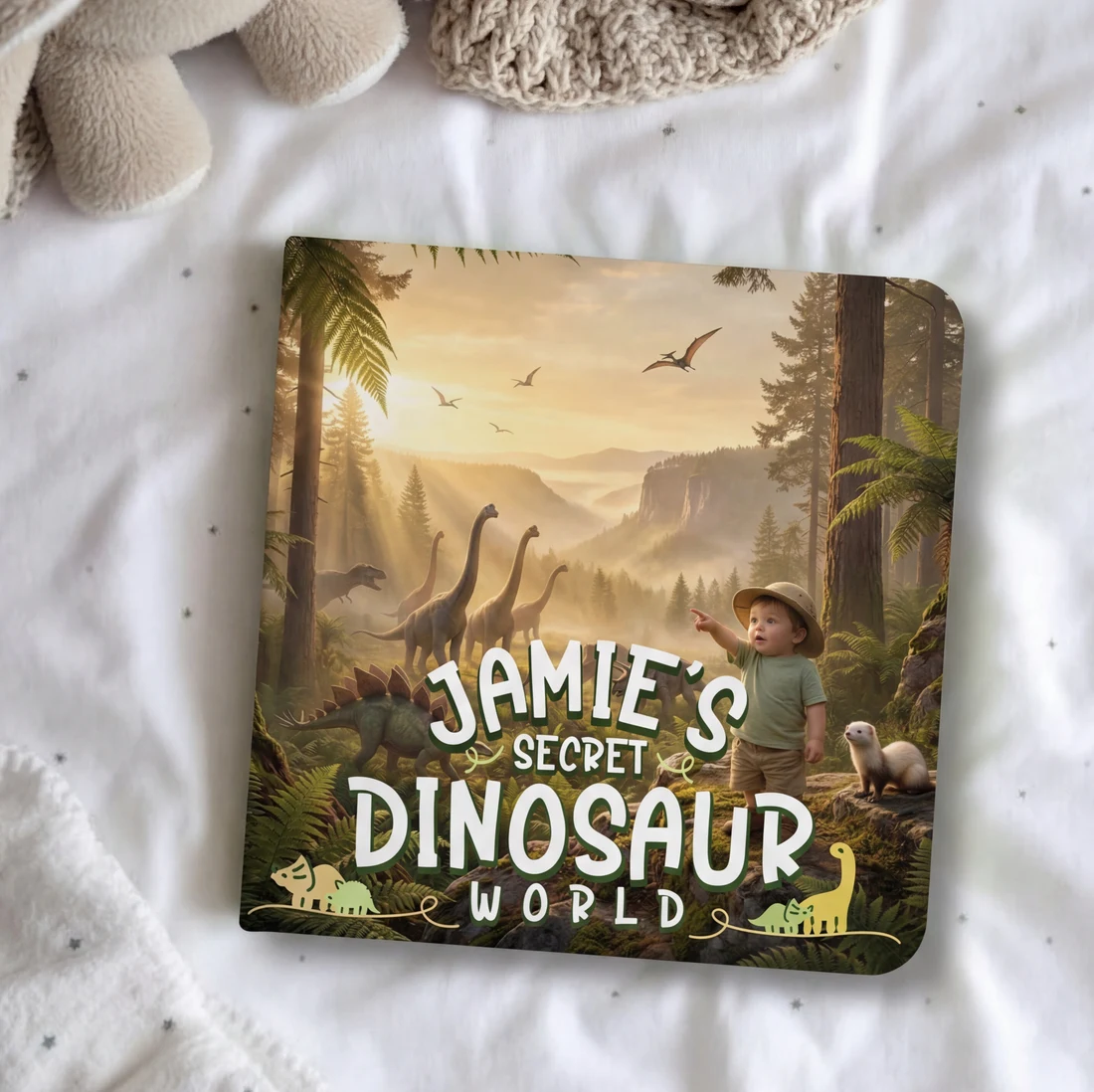 Secret Dinosaur World personalized storybook cover