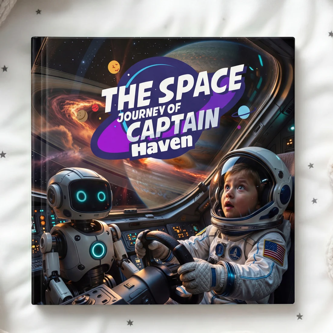 Space Adventure personalized storybook cover