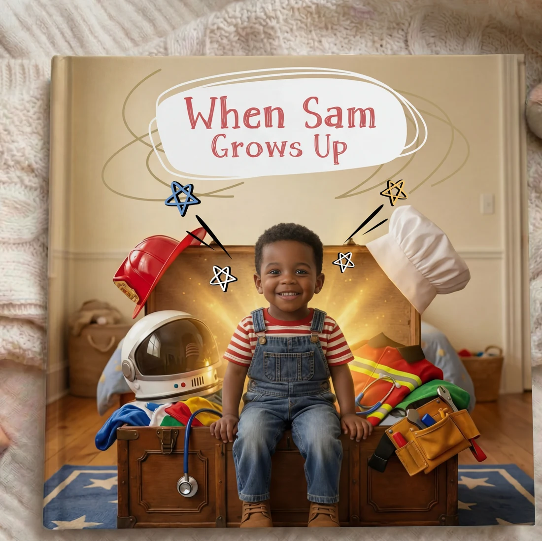 When He Grows Up personalized storybook cover